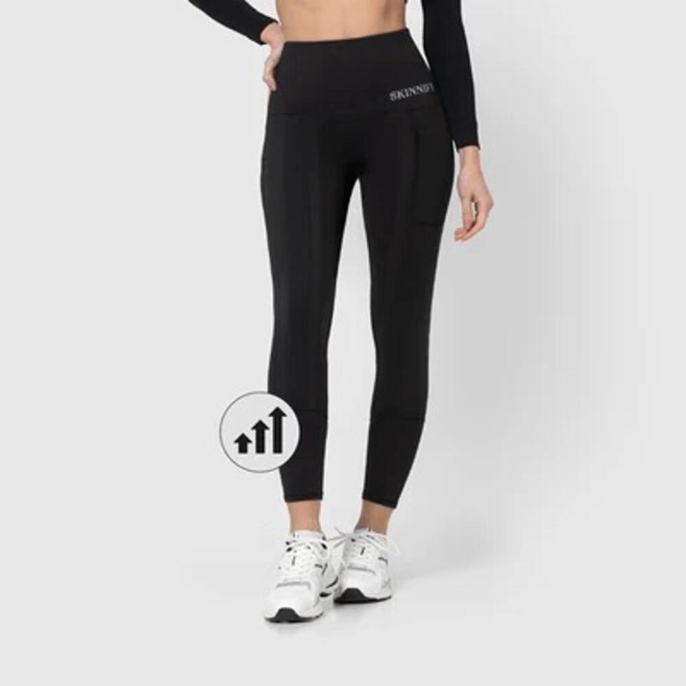 SKINNIFY 4 Bands 2x Resistance Band Black Leggings Sz XL - Picture 2 of 13